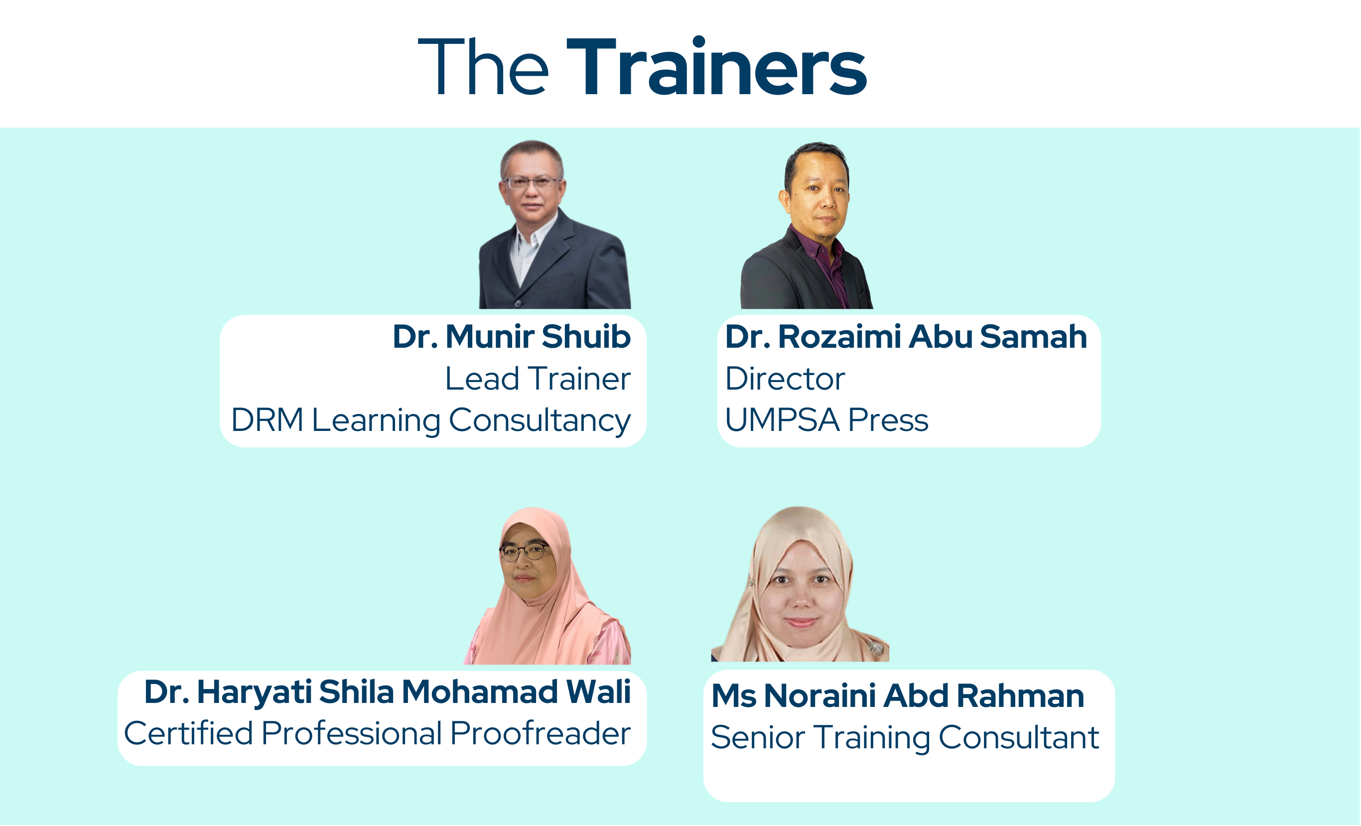 Certified Professional Proofreader course trainers