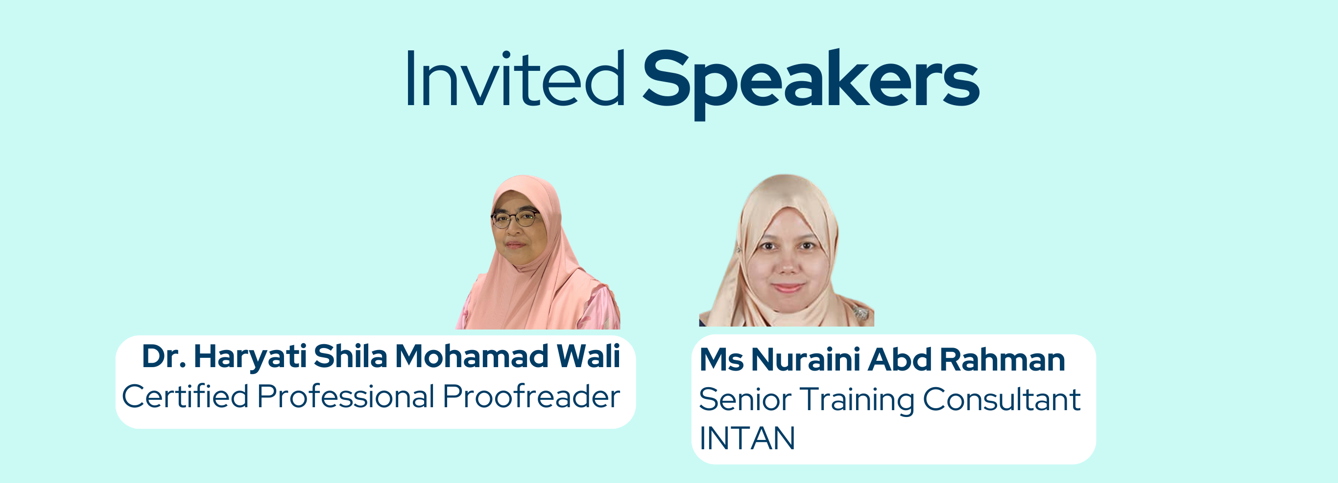 Certified Professional Proofreader Course - invited speakers